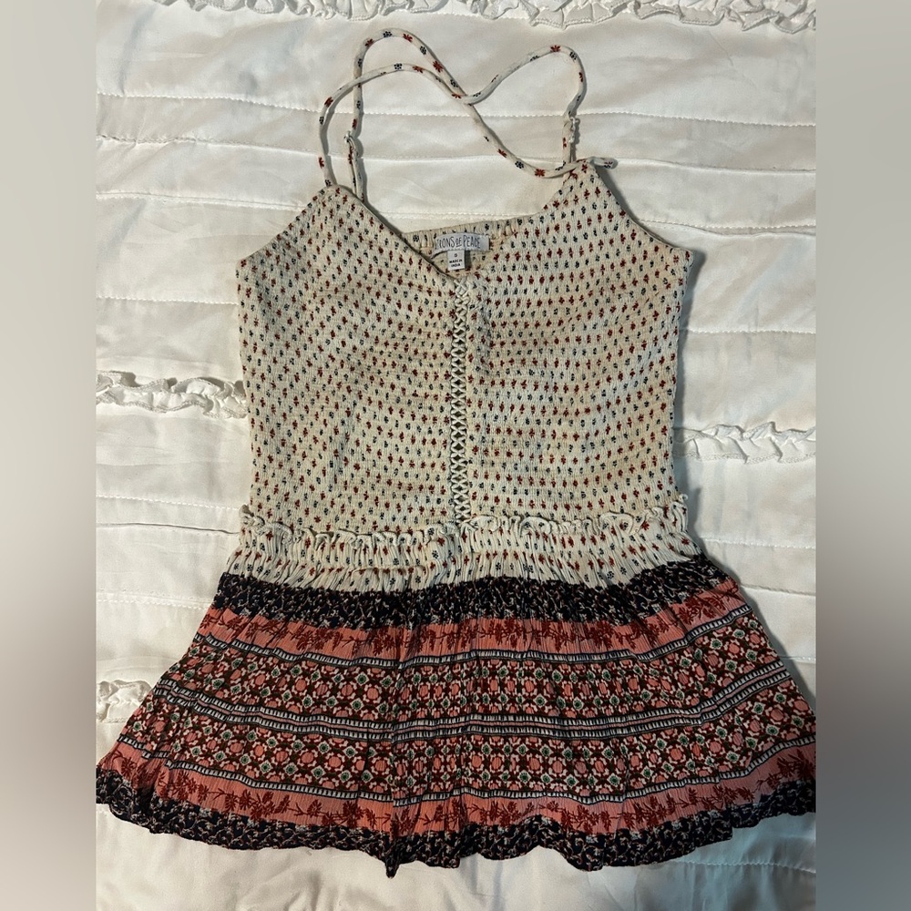 Knox Rose Cream and Pink Patterned Camisole